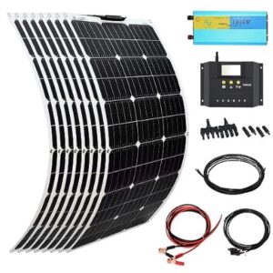 XINPUGUANG 800w Solar Kit 8pcs 100W Panel solar flexible Módulo mono 2 x 4